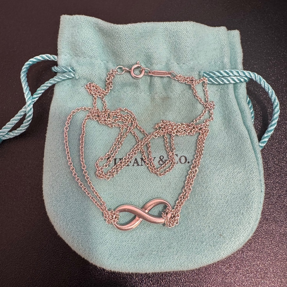 Tiffany & Co. 925 Sterling Silver Infinity Pendant